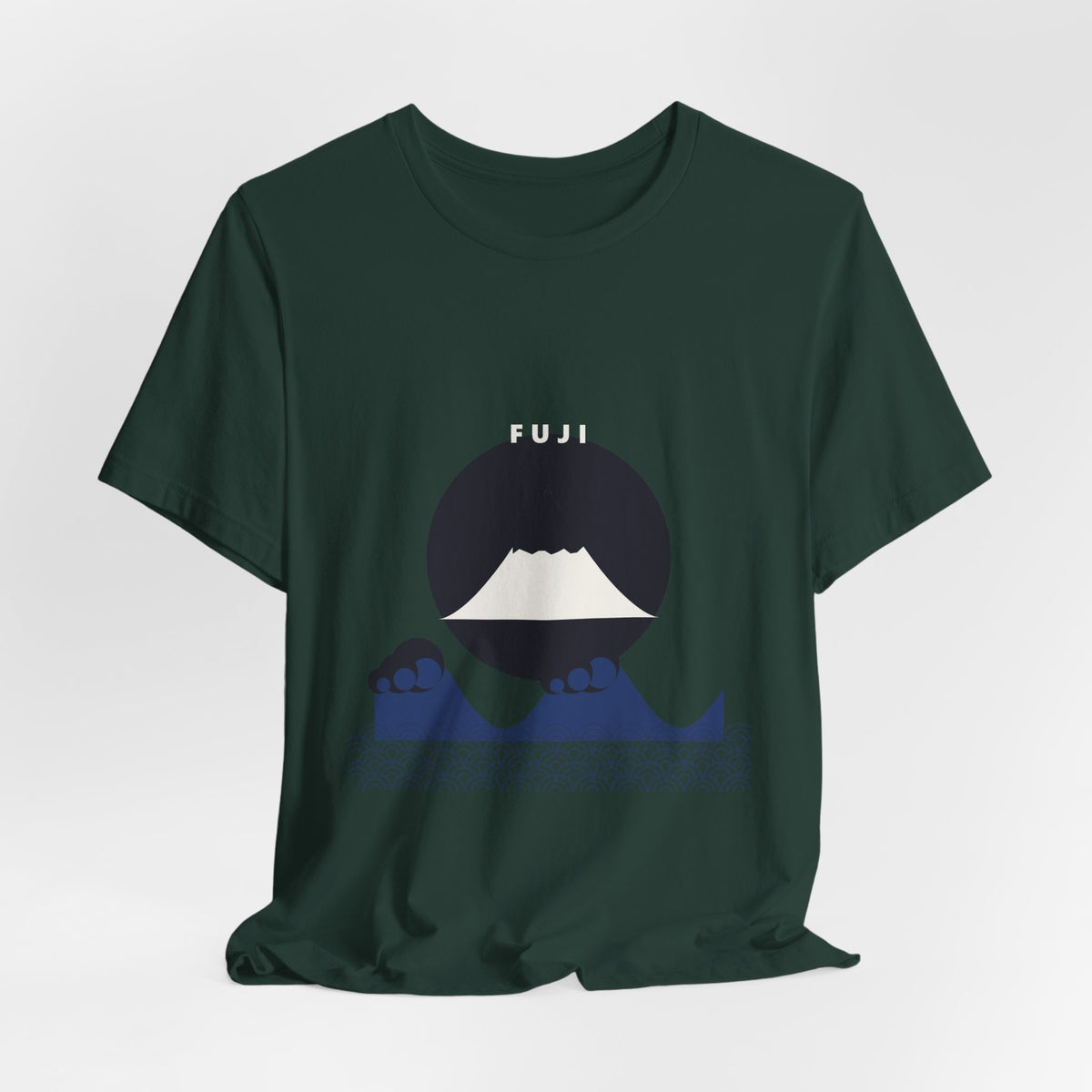 Fuji & Wave T-Shirt - original anime design, view 6