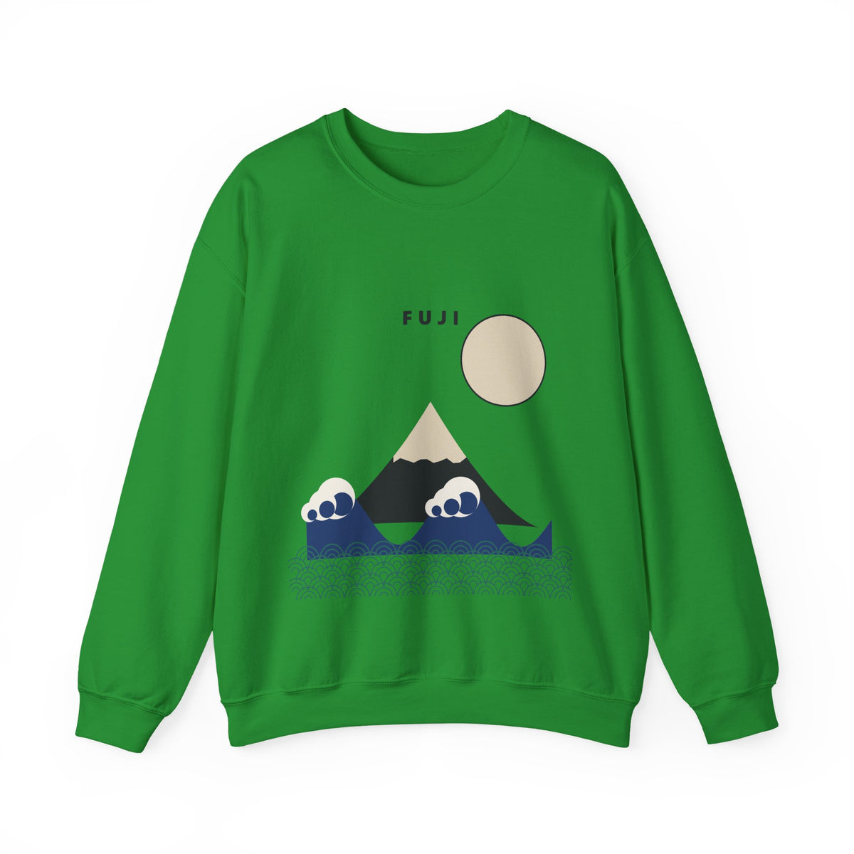 Fuji & Wave Sweatshirt in Irish Green