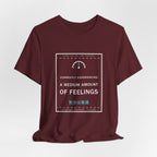 Currently Experiencing A Medium Amount Of Feelings Funny Anime T-Shirt - original anime design, view 24
