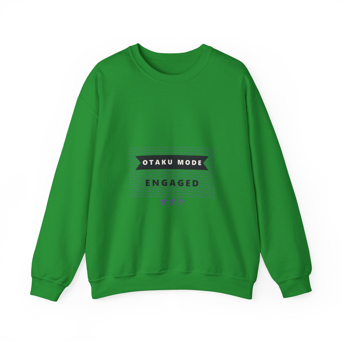 Otaku Mode Sweatshirt in Irish Green