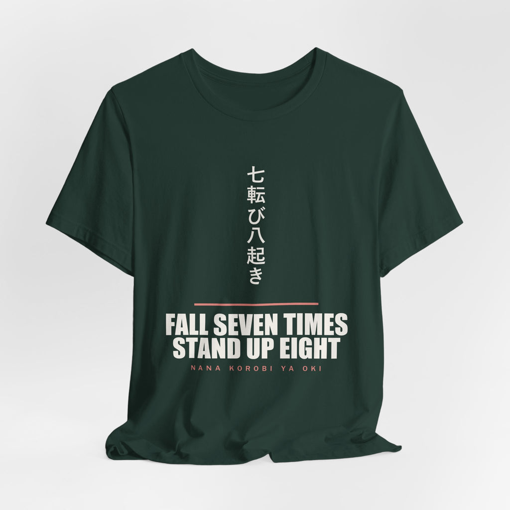 Fall Seven Times Anime T-Shirt - original anime design, view 13