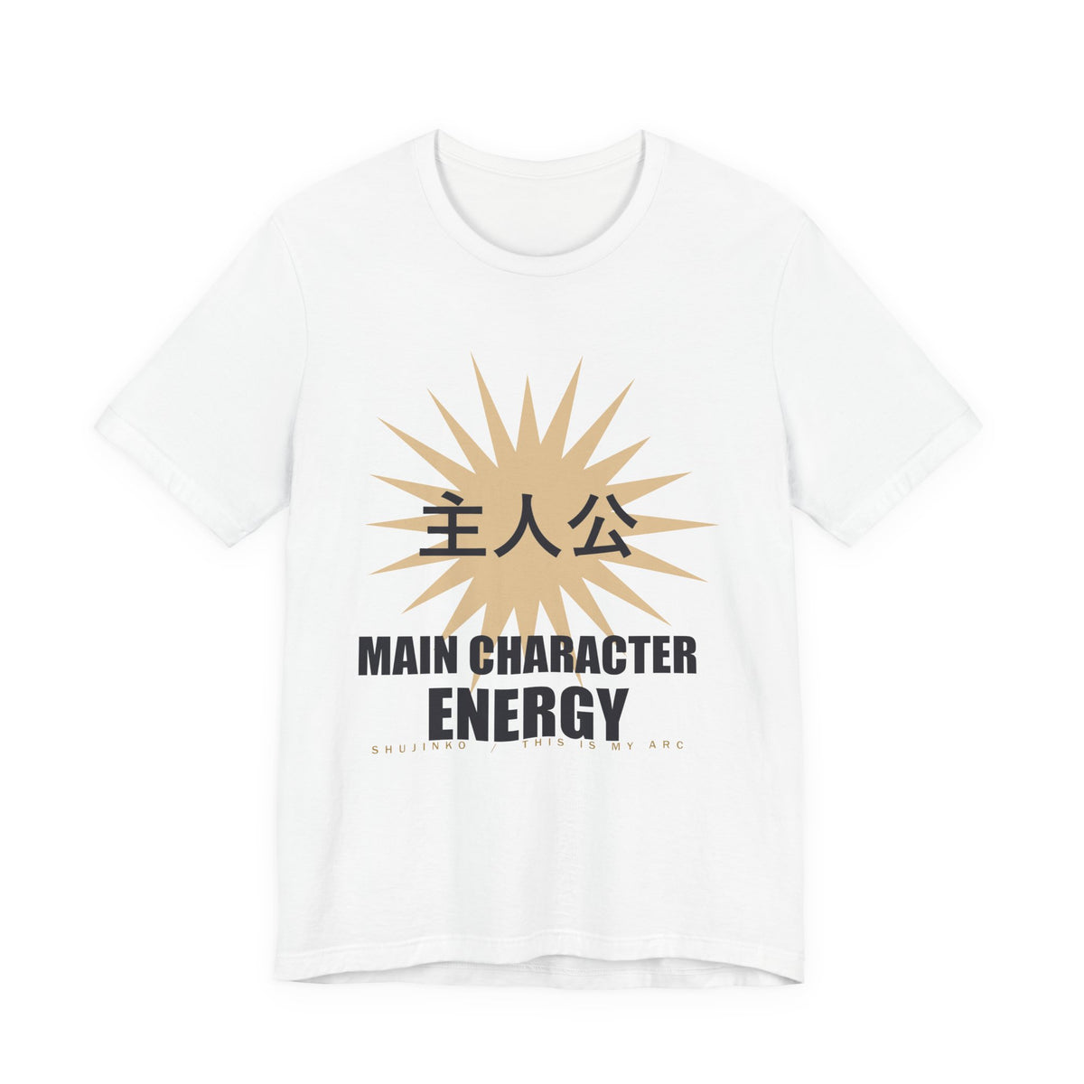 Main Character Energy Anime T-Shirt in White