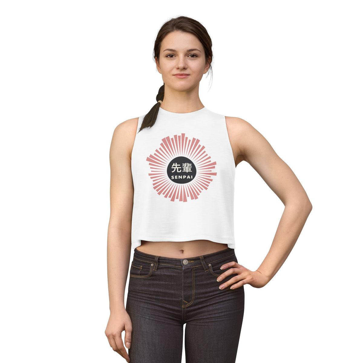 Senpai Crop Top - original anime design, view 2