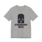 Strawberry Milk Anime T-Shirt in Athletic Heather