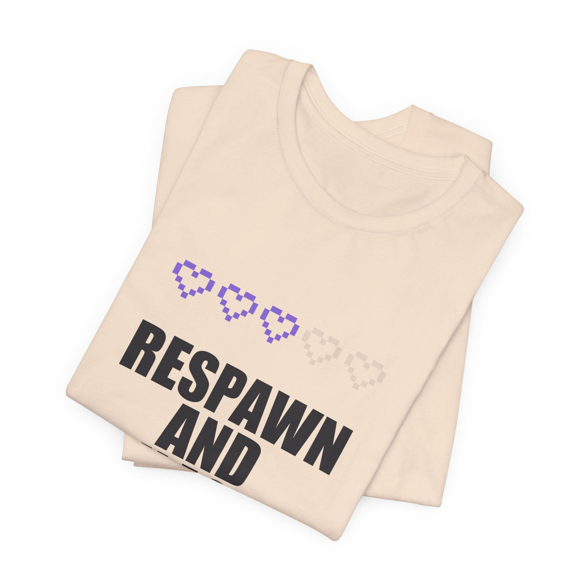 Respawn And Try Again Anime T-Shirt - original anime design, view 9