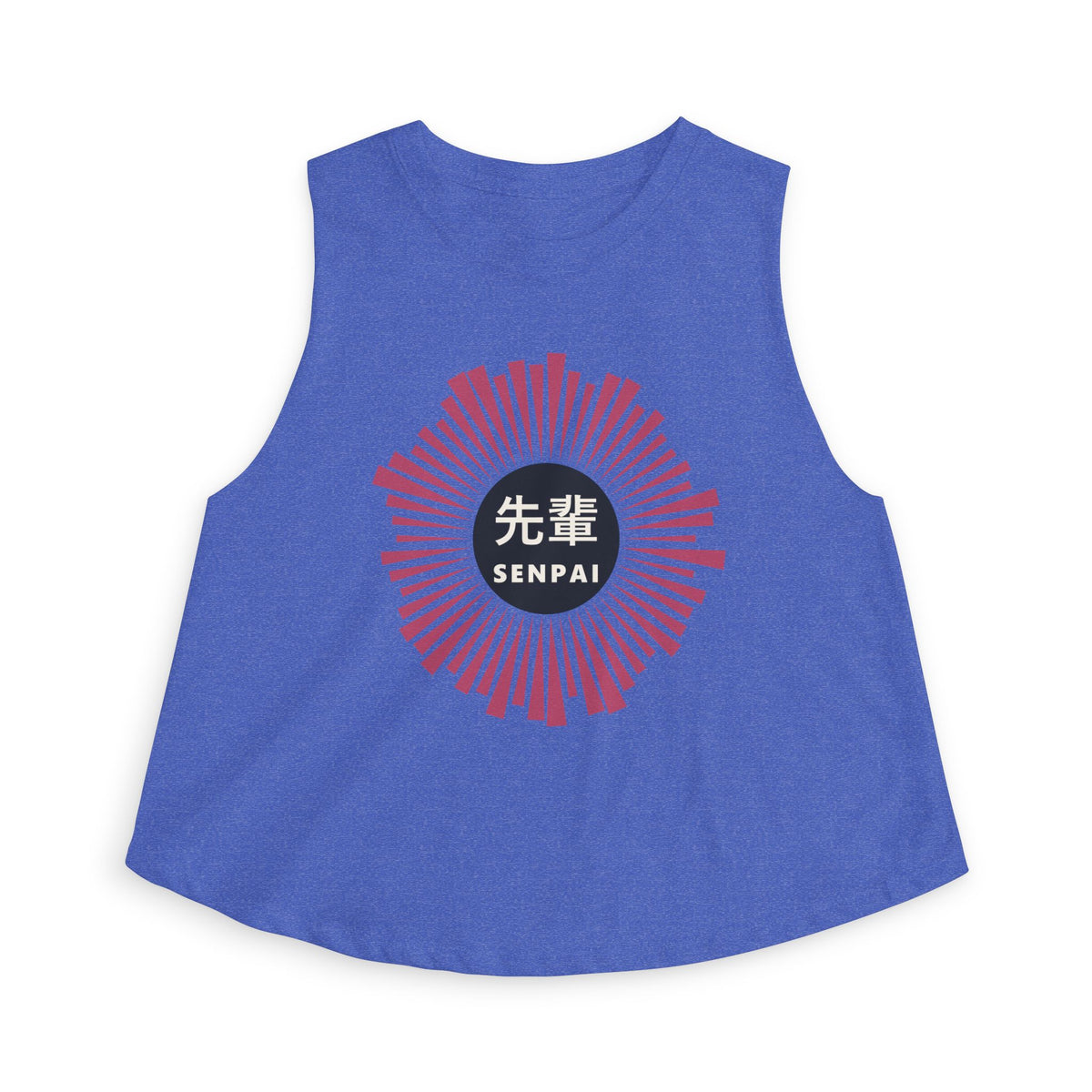 Senpai Crop Top in Heather True Royal