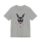 Oni Mask Anime T-Shirt in Athletic Heather