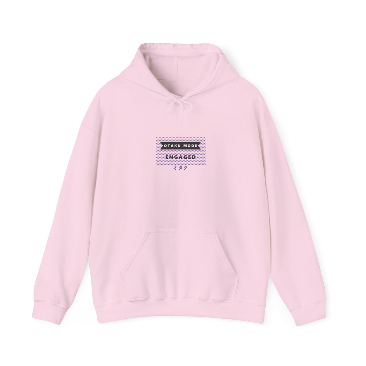 Otaku Mode Hoodie in Light Pink