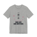 One Life One Meeting Anime T-Shirt in Athletic Heather