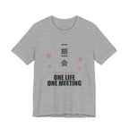 One Life One Meeting Anime T-Shirt in Athletic Heather