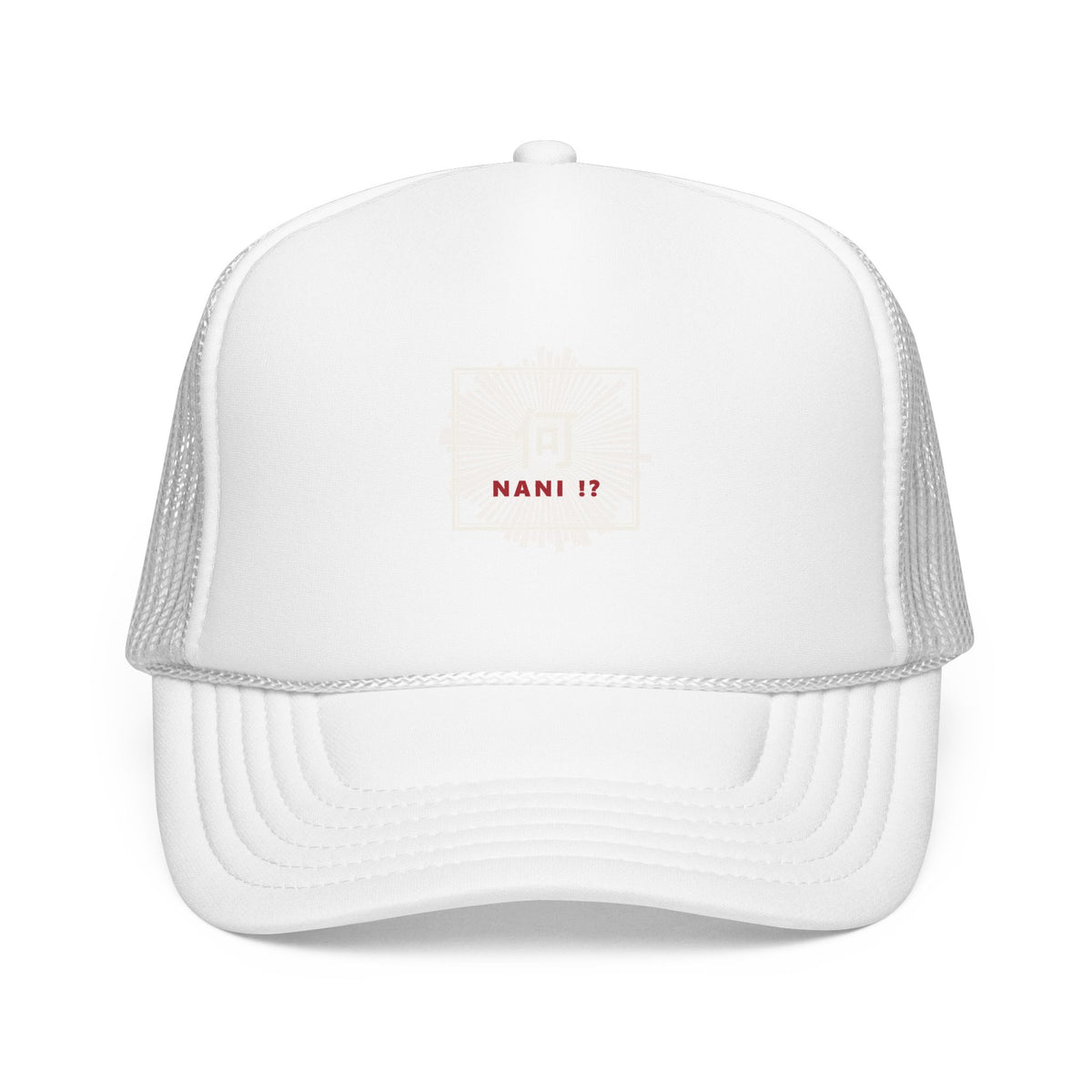 Nani!? Trucker Cap in White