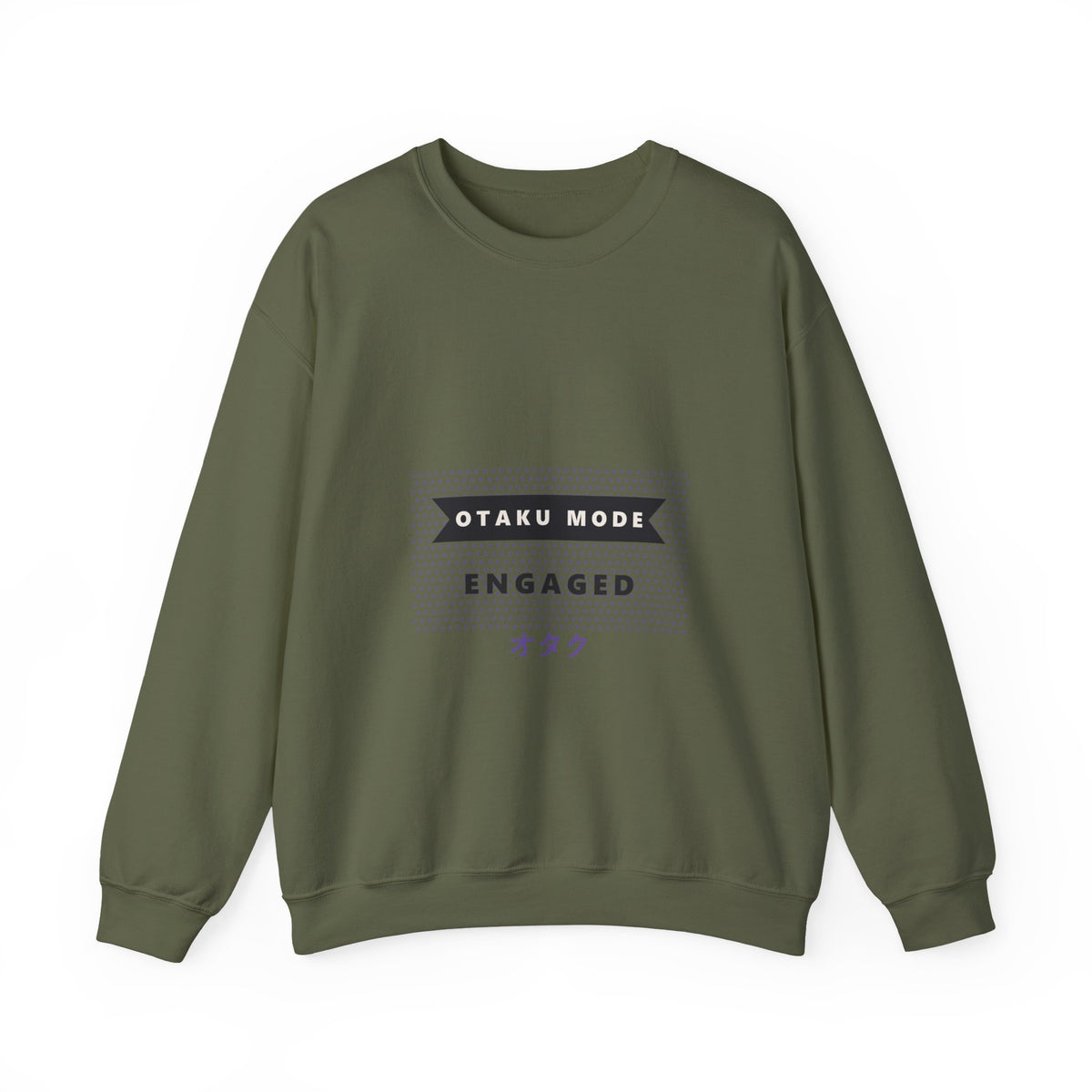 Otaku Mode Sweatshirt in Military Green