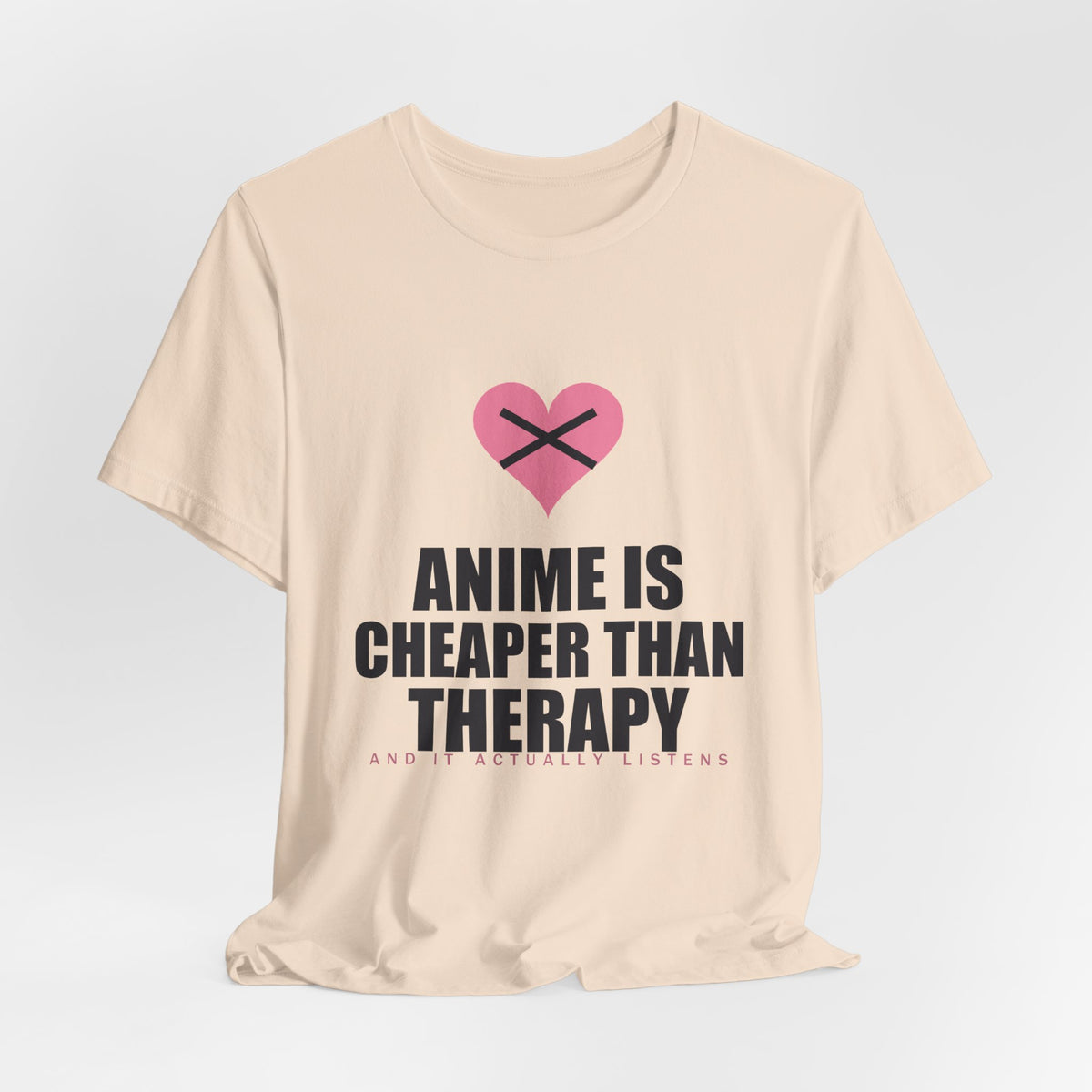 Cheaper Than Therapy Anime T-Shirt - original anime design, view 10