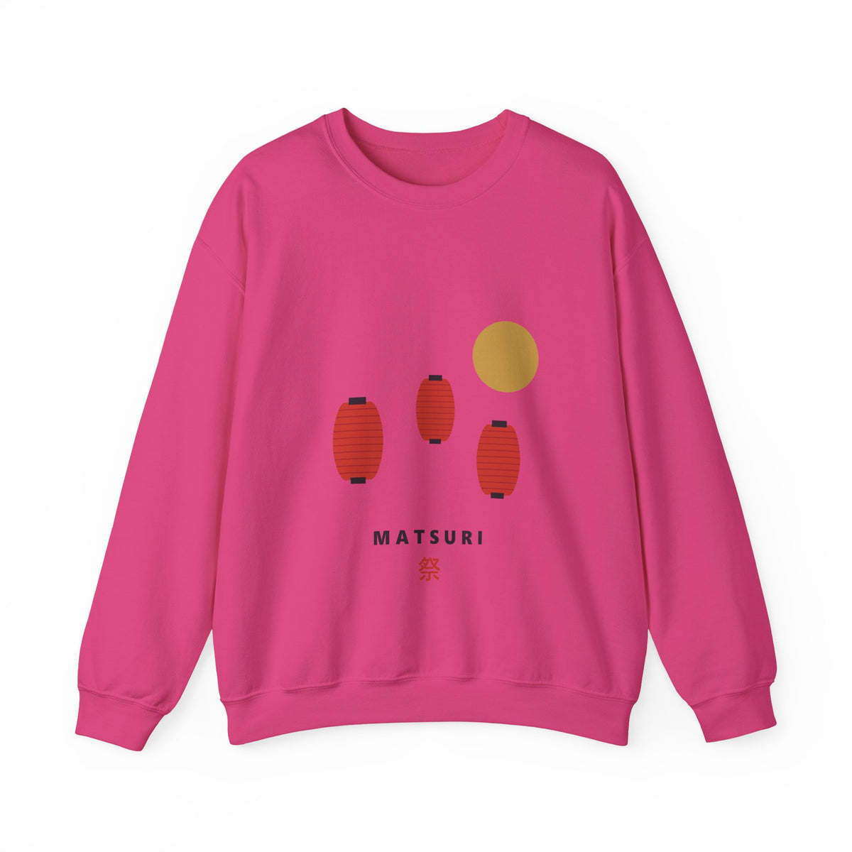 Matsuri Lanterns Sweatshirt in Heliconia