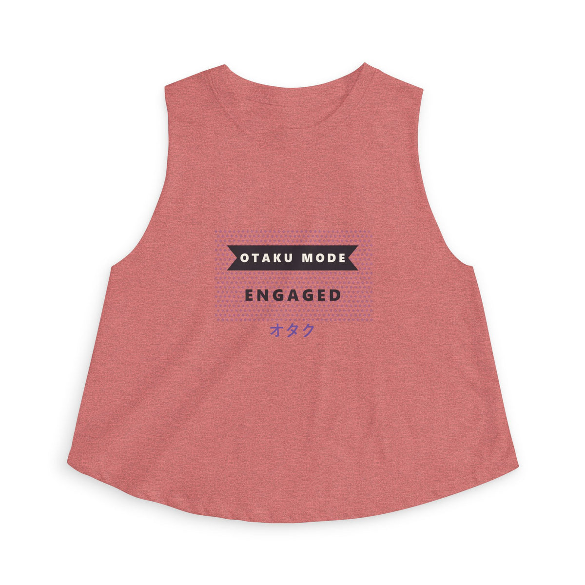 Otaku Mode Crop Top in Heather Mauve