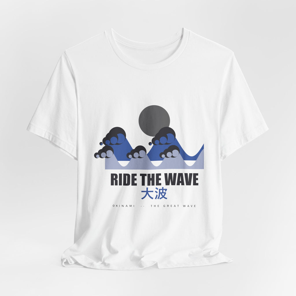 Ride The Wave Anime T-Shirt - original anime design, view 4