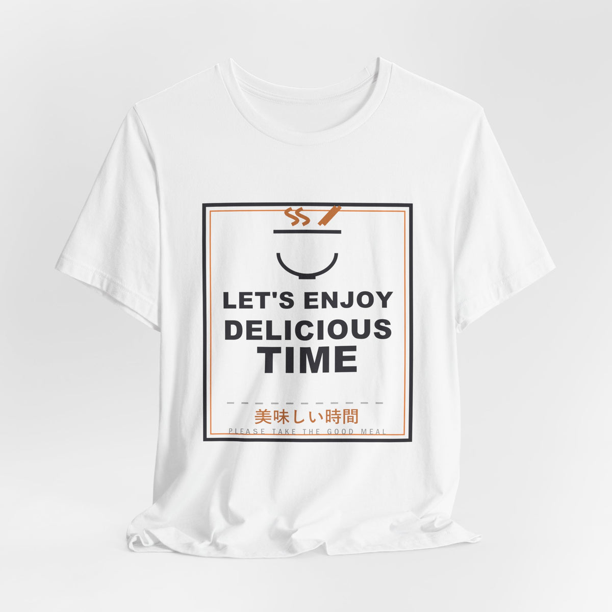 Let's Enjoy Delicious Time Funny Anime T-Shirt - original anime design, view 3