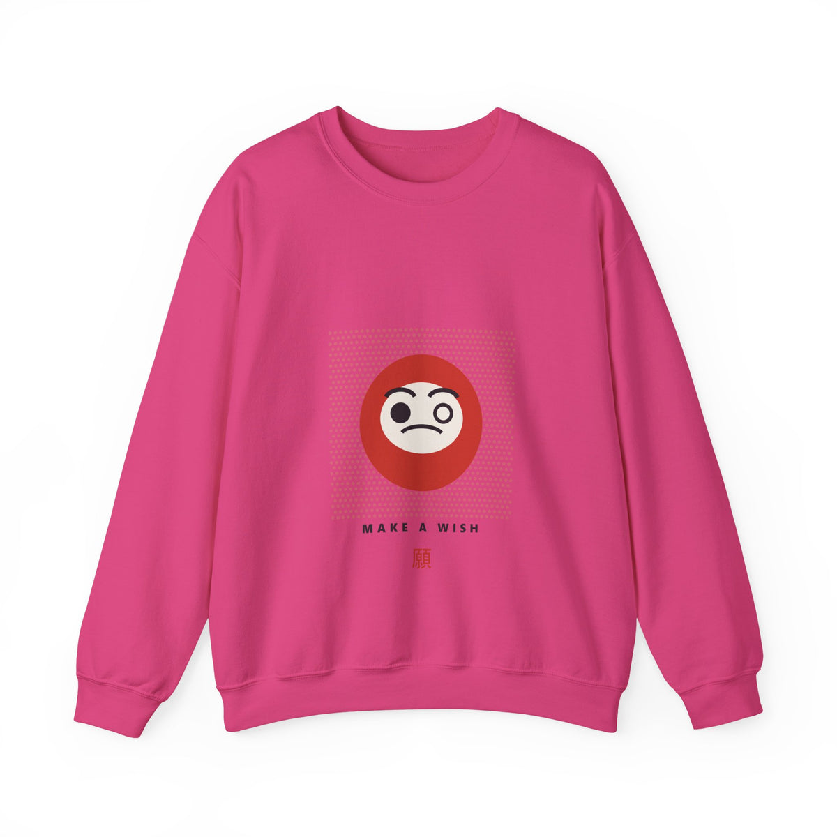 Daruma Wish Sweatshirt in Heliconia