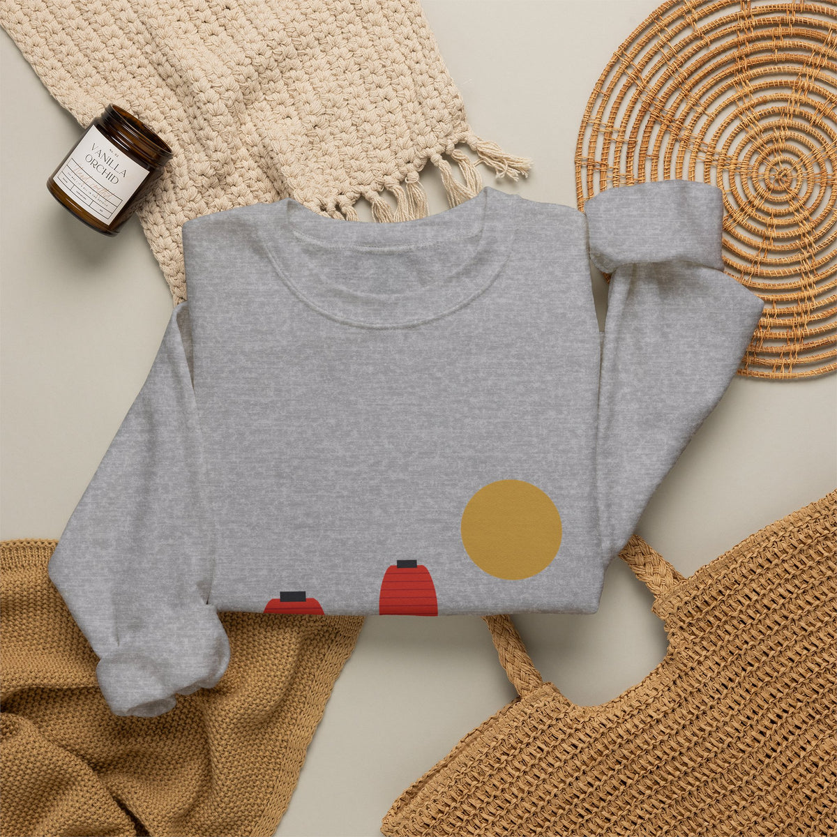 Matsuri Lanterns Sweatshirt - original anime design, view 15