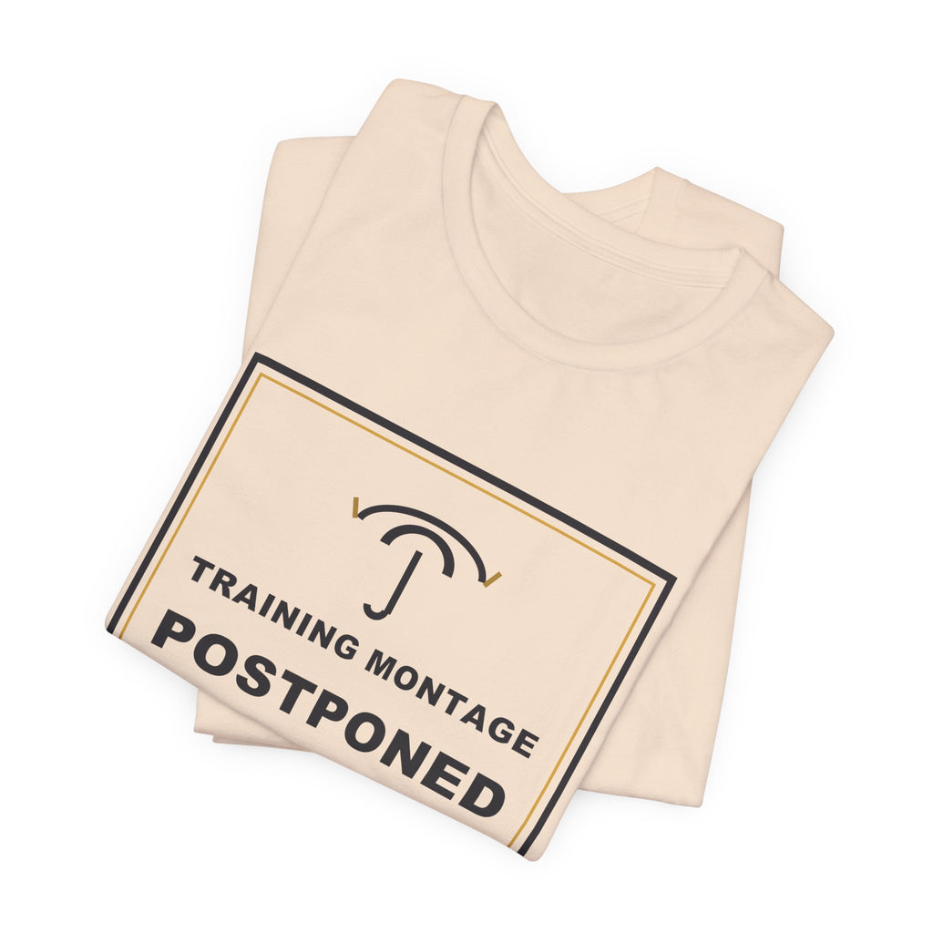 Training Montage Postponed Due To Weather Funny Anime T-Shirt - original anime design, view 8
