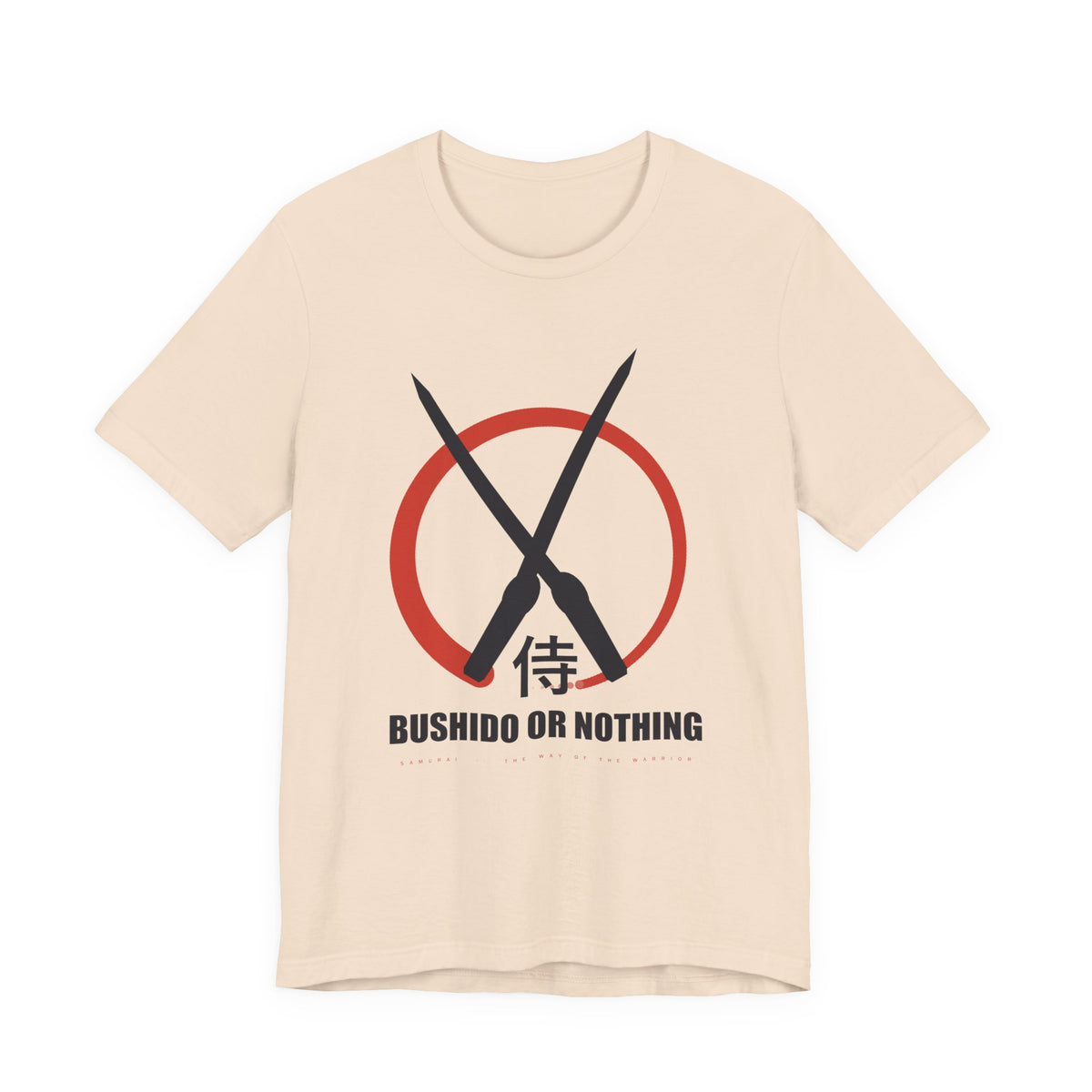 Bushido Anime T-Shirt in Soft Cream