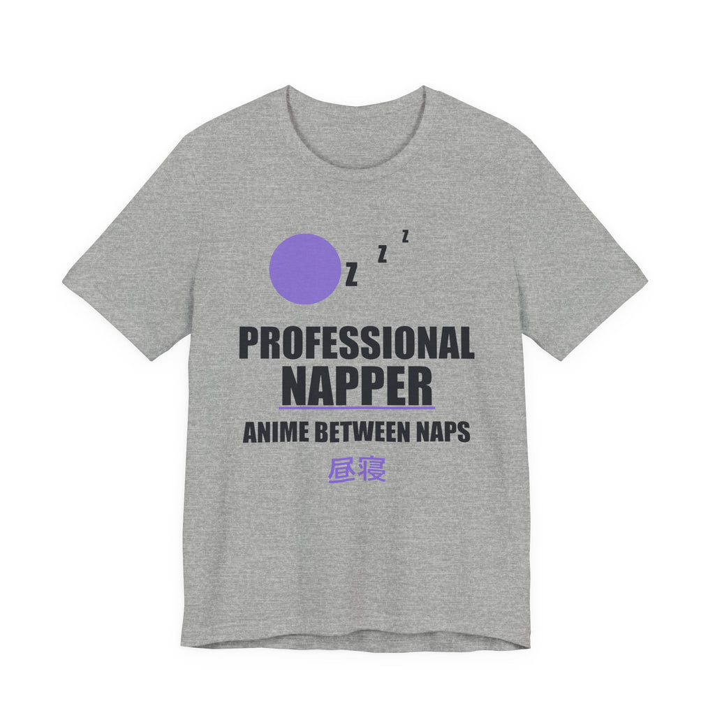 Professional Napper Anime T-Shirt in Athletic Heather