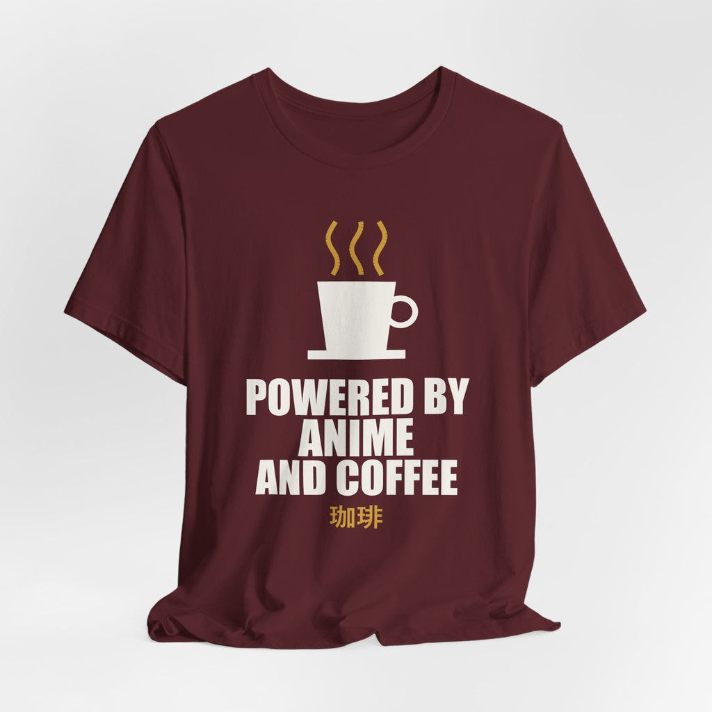 Powered By Anime And Coffee T-Shirt - original anime design, view 25