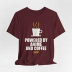 Powered By Anime And Coffee T-Shirt - original anime design, view 25