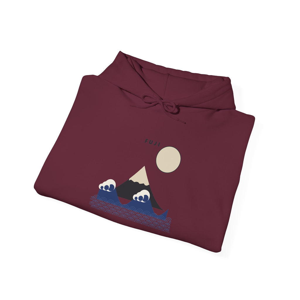 Fuji & Wave Hoodie - original anime design, view 18