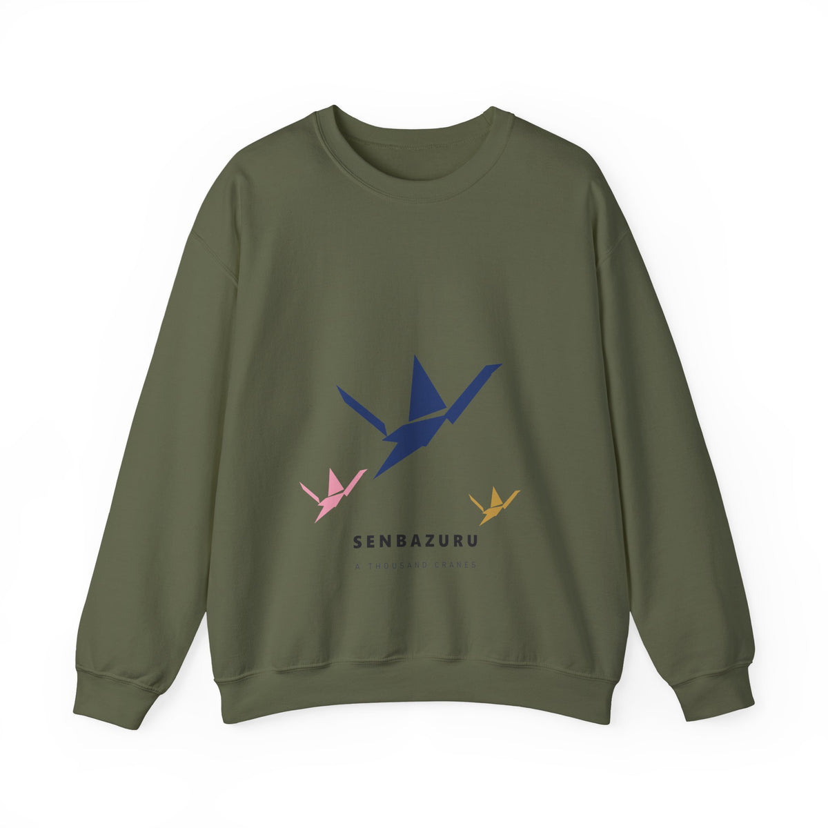 Senbazuru Sweatshirt in Military Green