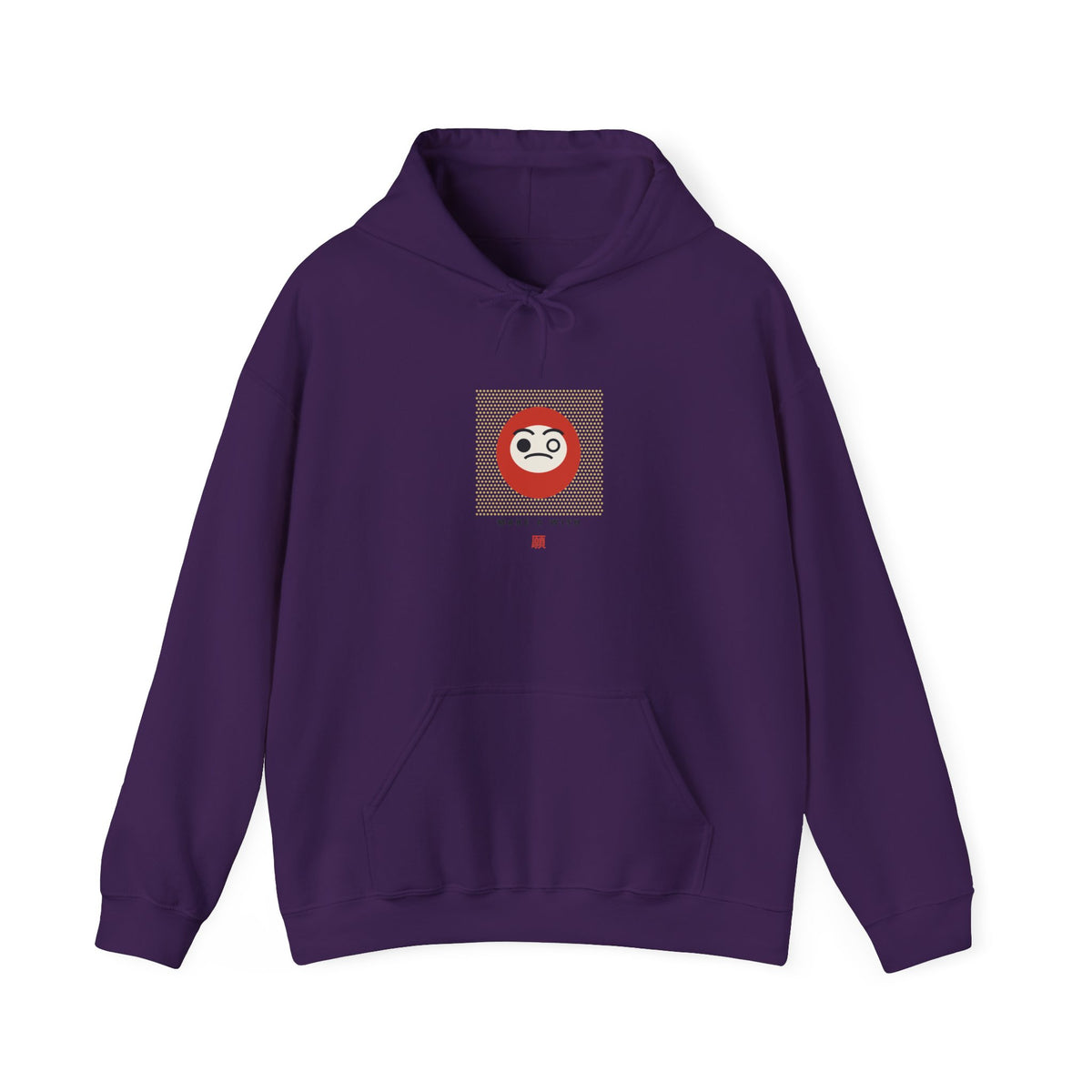 Daruma Wish Hoodie in Purple