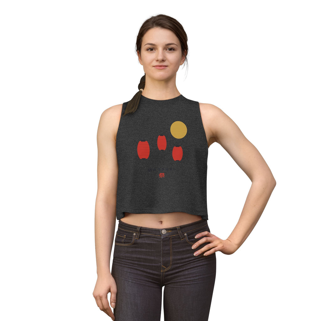 Matsuri Lanterns Crop Top - original anime design, view 20