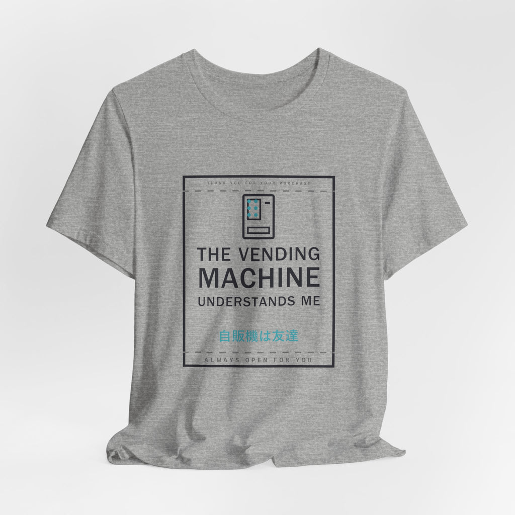 The Vending Machine Understands Me Funny Anime T-Shirt - original anime design, view 15