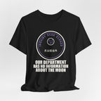 Our Department Has No Information About The Moon Funny Anime T-Shirt - original anime design, view 6