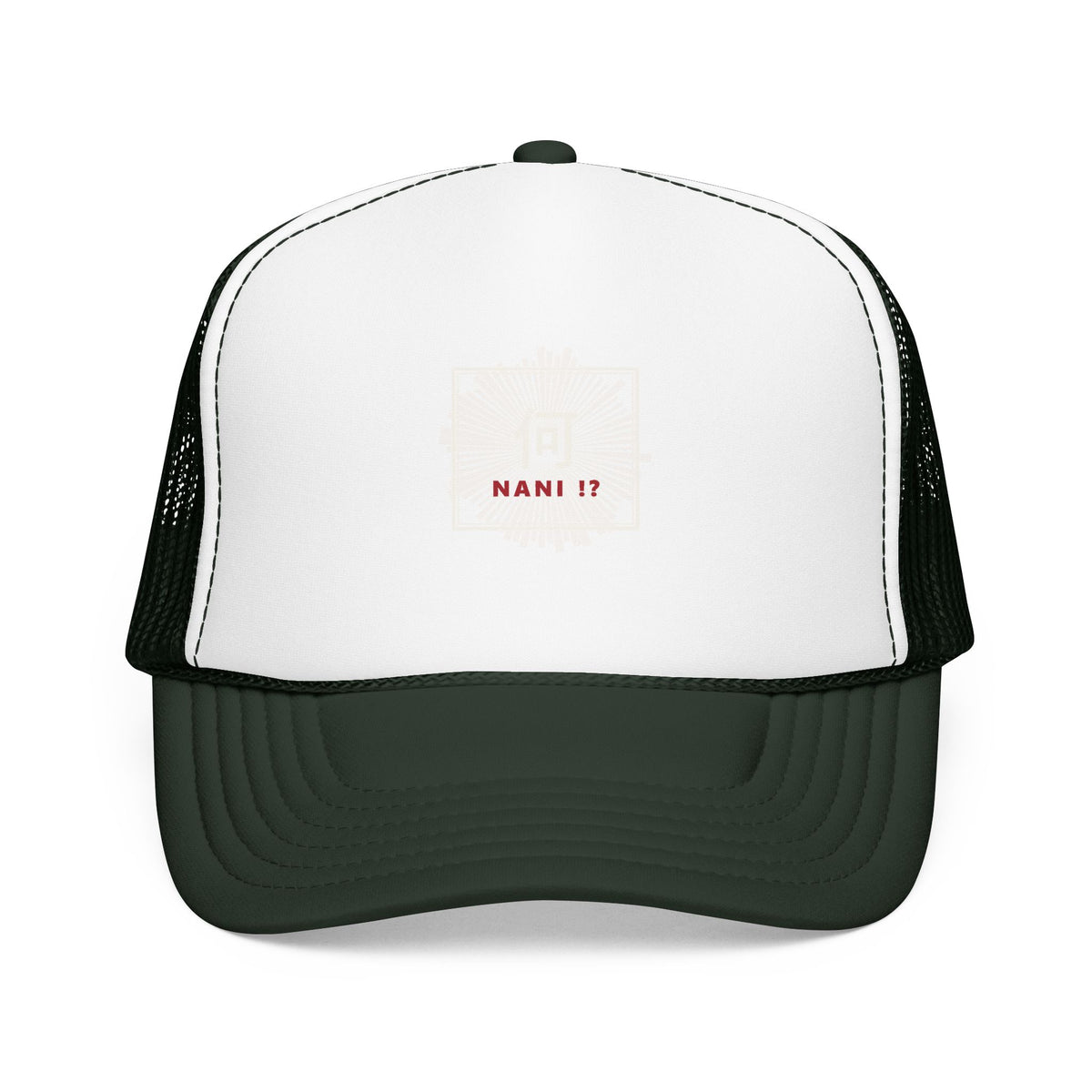 Nani!? Trucker Cap in Dark Green