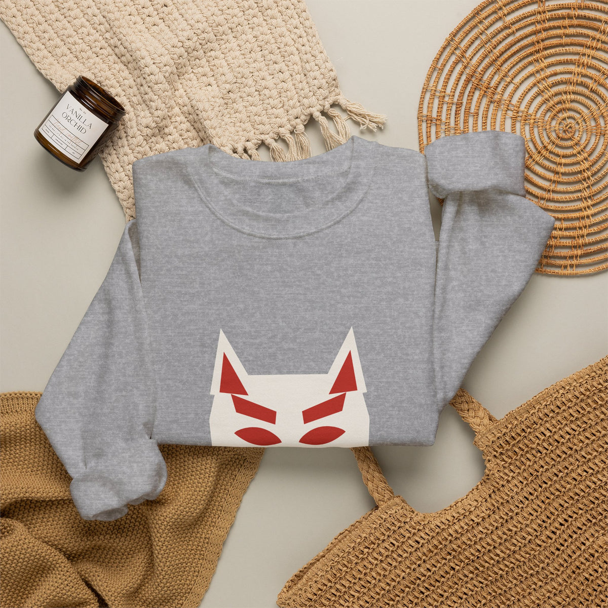 Kitsune Mask Sweatshirt - original anime design, view 15