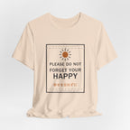 Please Do Not Forget Your Happy Funny Anime T-Shirt - original anime design, view 9