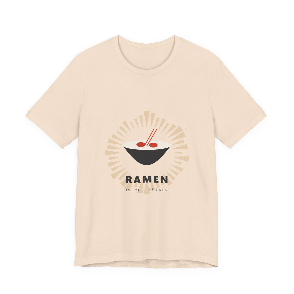 Ramen Is The Answer T-Shirt in Soft Cream