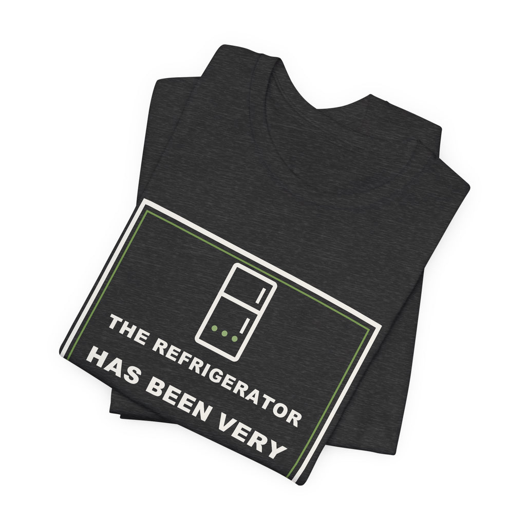 The Refrigerator Has Been Very Quiet Lately Funny Anime T-Shirt - original anime design, view 17