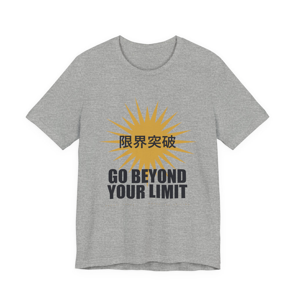Go Beyond Your Limit Anime T-Shirt in Athletic Heather