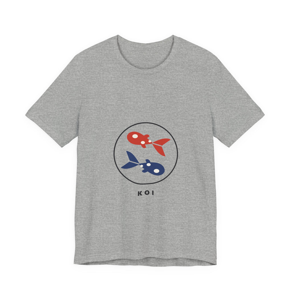 Koi Pair T-Shirt in Athletic Heather