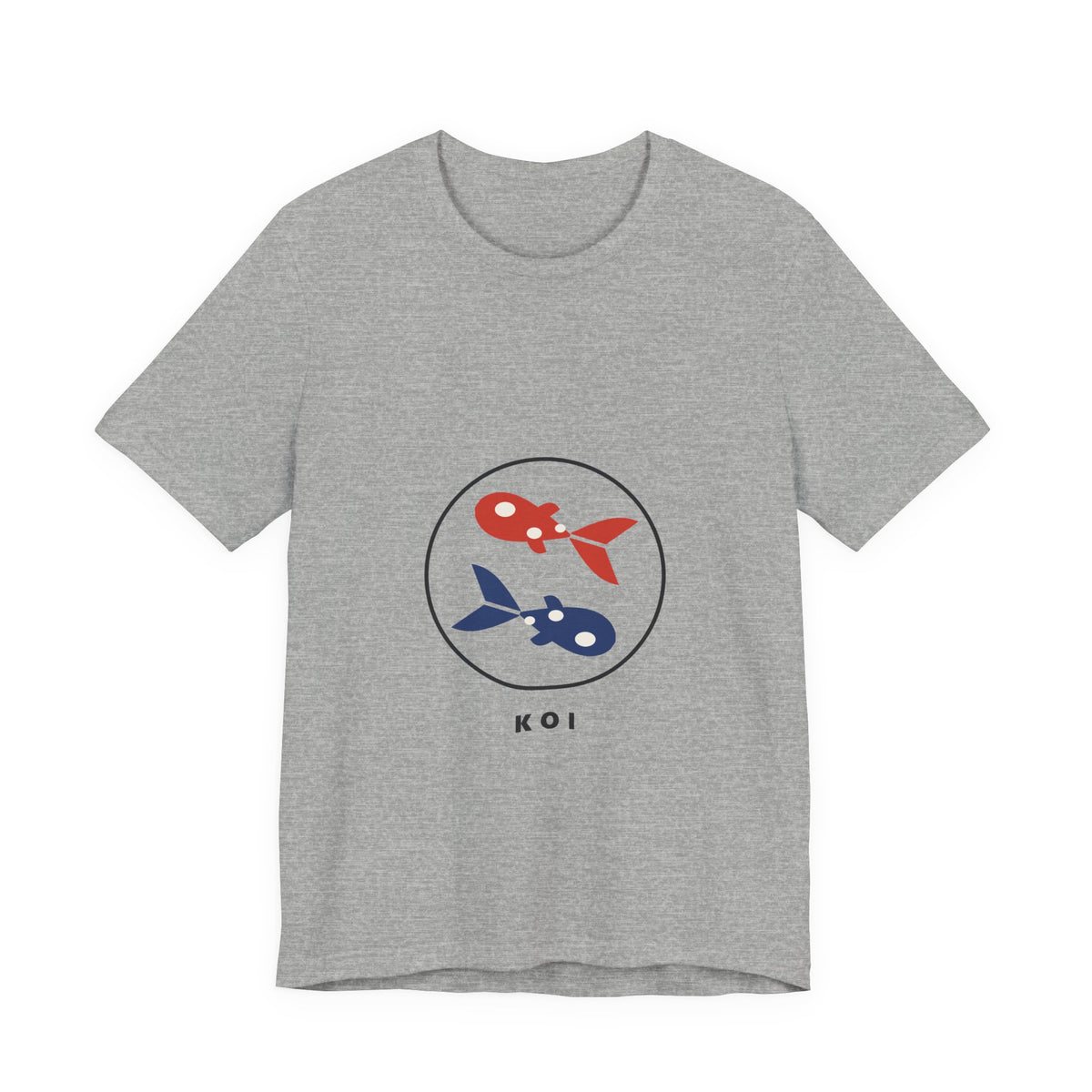 Koi Pair T-Shirt in Athletic Heather