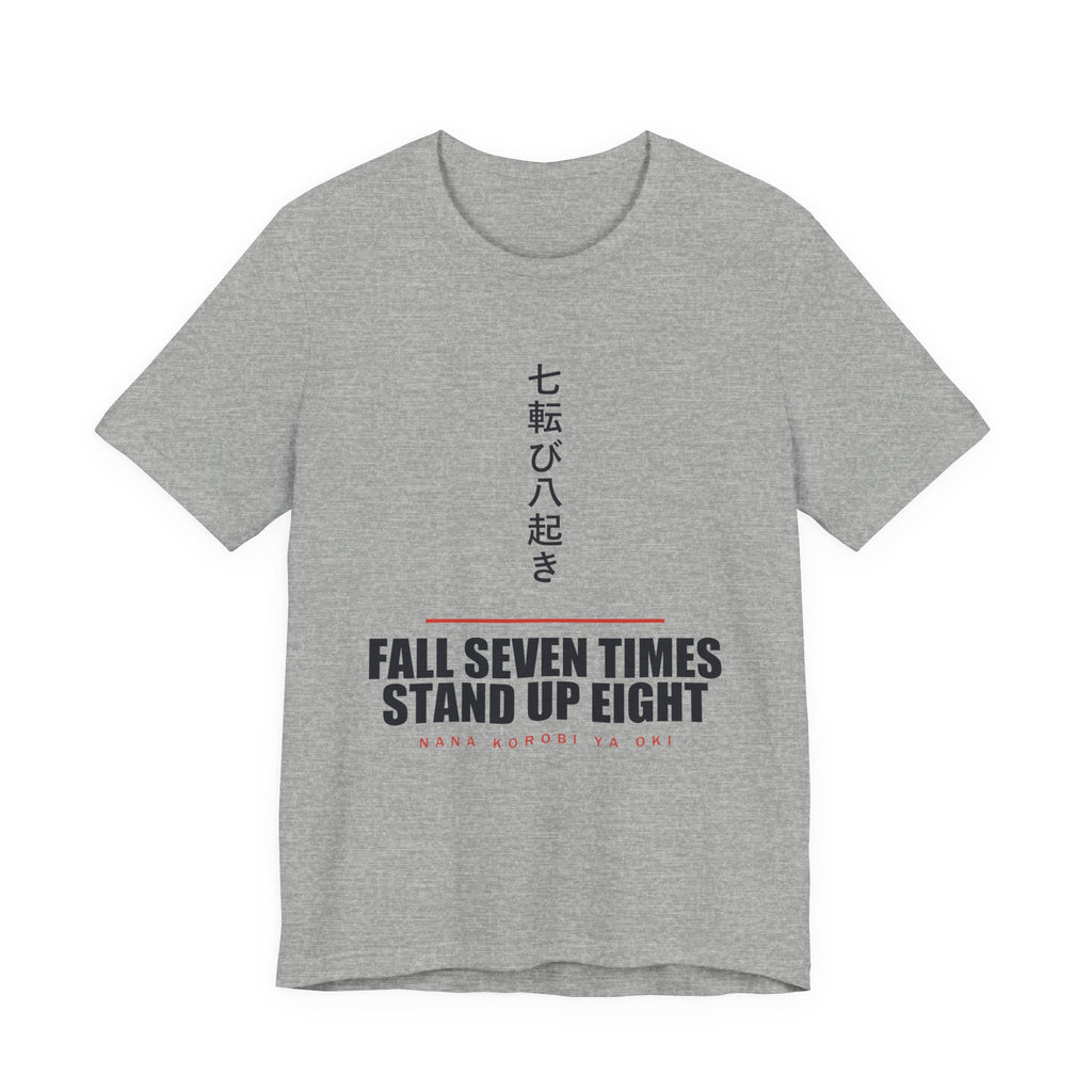 Fall Seven Times Anime T-Shirt in Athletic Heather