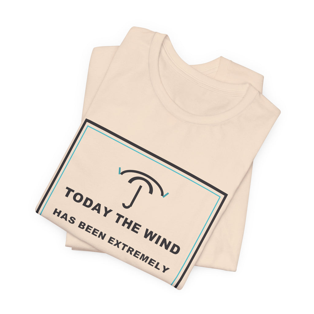 Today The Wind Has Been Extremely Unprofessional Funny Anime T-Shirt - original anime design, view 8