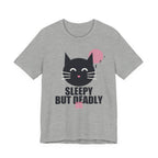 Sleepy But Deadly Anime T-Shirt in Athletic Heather