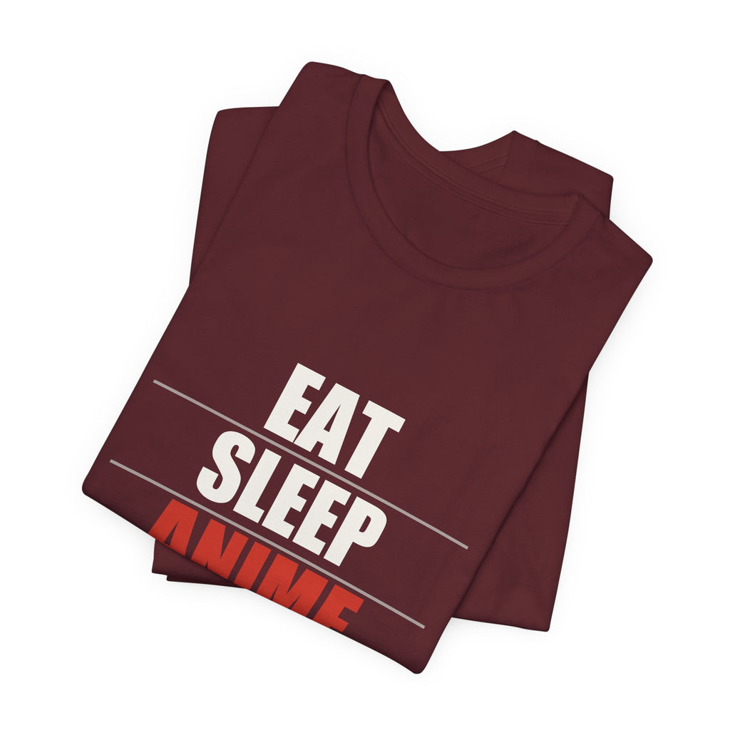 Eat Sleep Anime Repeat T-Shirt - original anime design, view 24