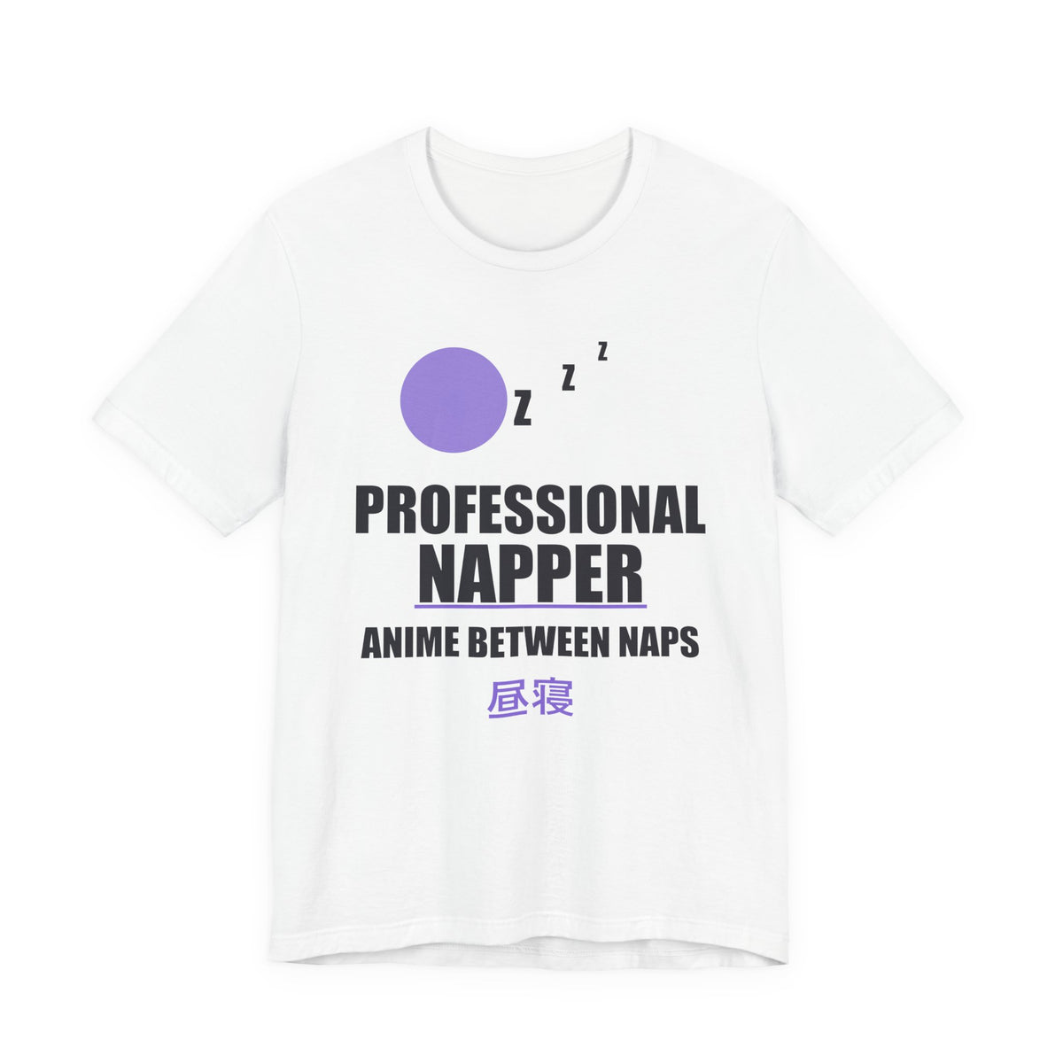 Professional Napper Anime T-Shirt in White