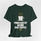 Powered By Anime And Coffee T-Shirt - original anime design, view 13