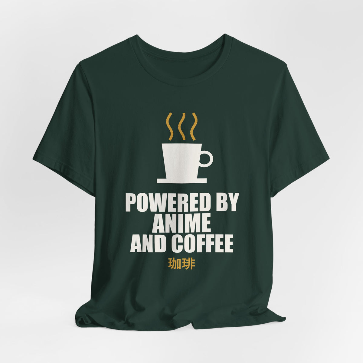 Powered By Anime And Coffee T-Shirt - original anime design, view 13