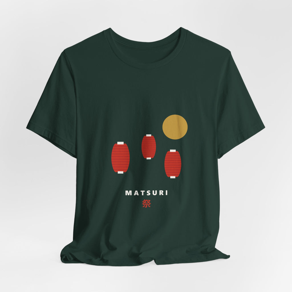 Matsuri Lanterns T-Shirt - original anime design, view 6